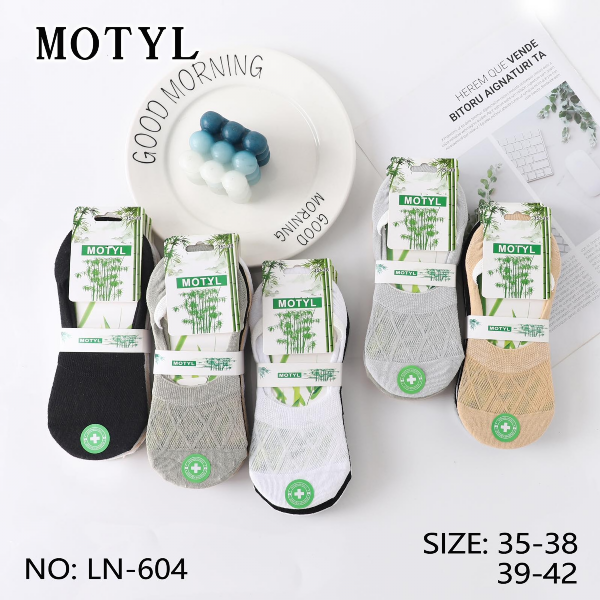 Stopki damskie Roz 35-42, Mix kolor Paczka 40 szt